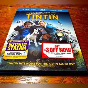 The Adventures Of Tin Tin DVD/Blu-Ray double disc